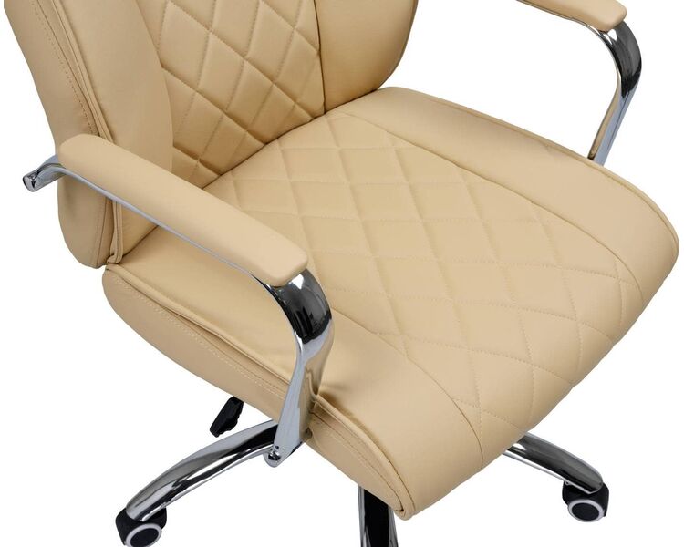 Купить Кресло офисное LMR110B бежевый, Цвет: бежевый/хром, фото 8