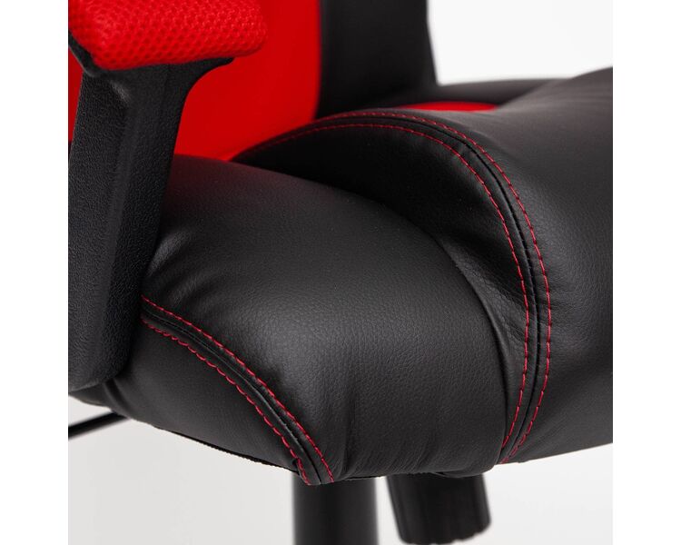 Купить Кресло игровое Driver экокожа черный, Цвет: черный/красный, фото 5
