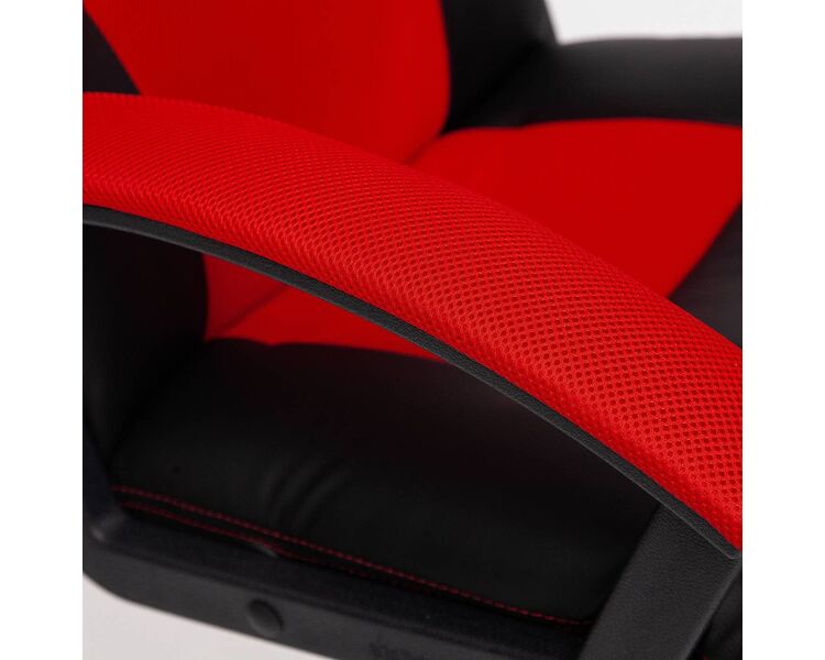 Купить Кресло игровое Driver экокожа черный, Цвет: черный/красный, фото 6
