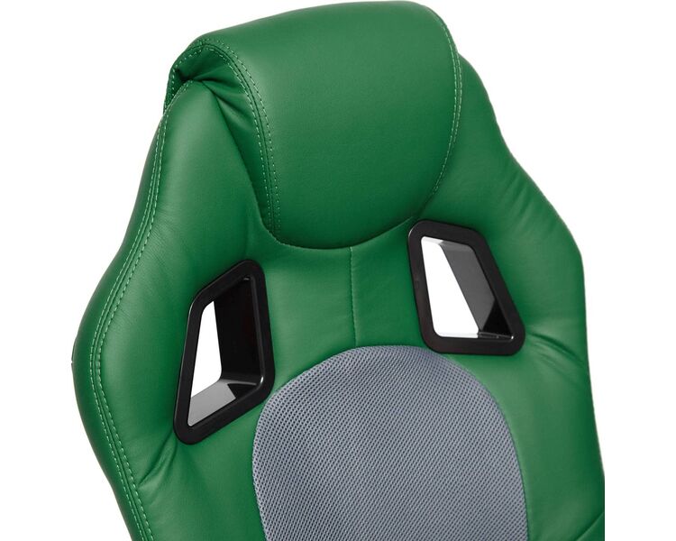 Купить Кресло игровое Driver экокожа зеленый, черный, Цвет: зеленый/серый/черный, фото 5