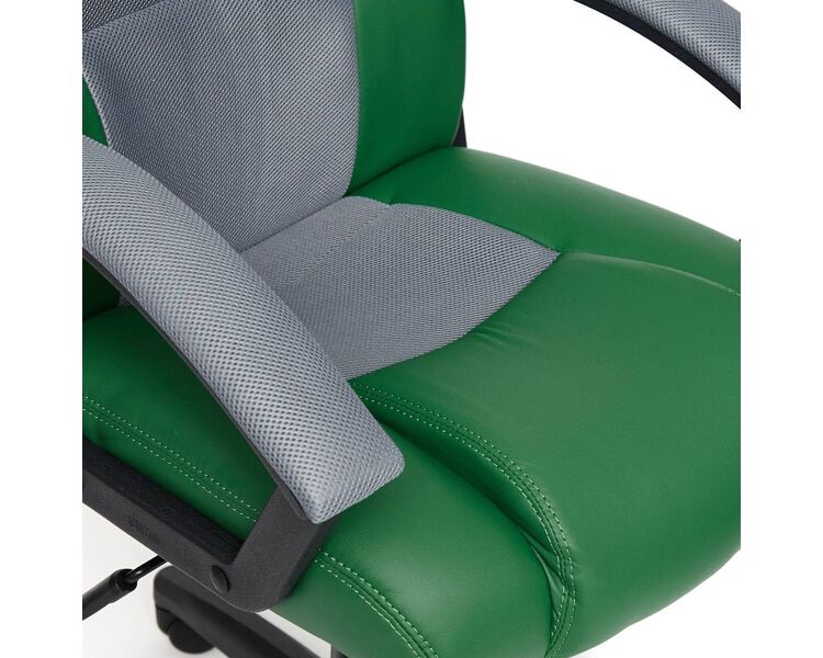 Купить Кресло игровое Driver экокожа зеленый, черный, Цвет: зеленый/серый/черный, фото 9