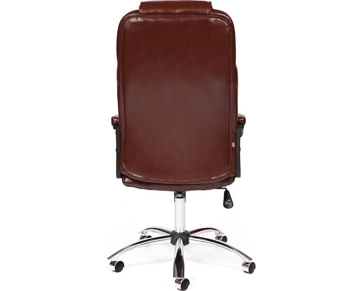 Купить Кресло офисное Bergamo CH экокожа коричневый, хром, Цвет: коричневый/хром, фото 4