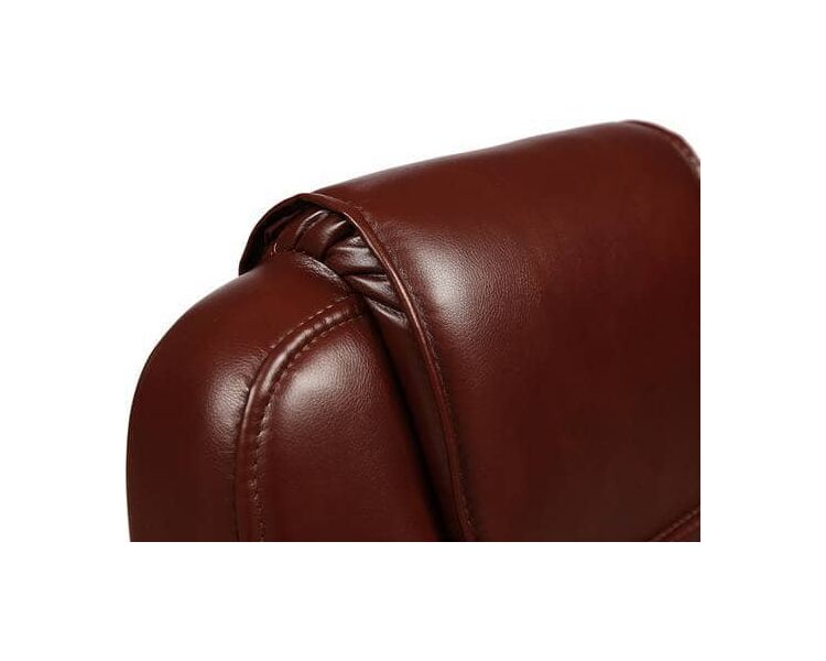 Купить Кресло офисное Bergamo CH экокожа коричневый, хром, Цвет: коричневый/хром, фото 6