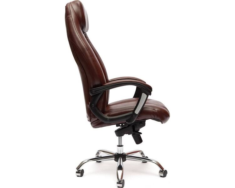 Купить Кресло офисное Boss люкс СH коричневый, хром, Цвет: коричневый/хром, фото 3