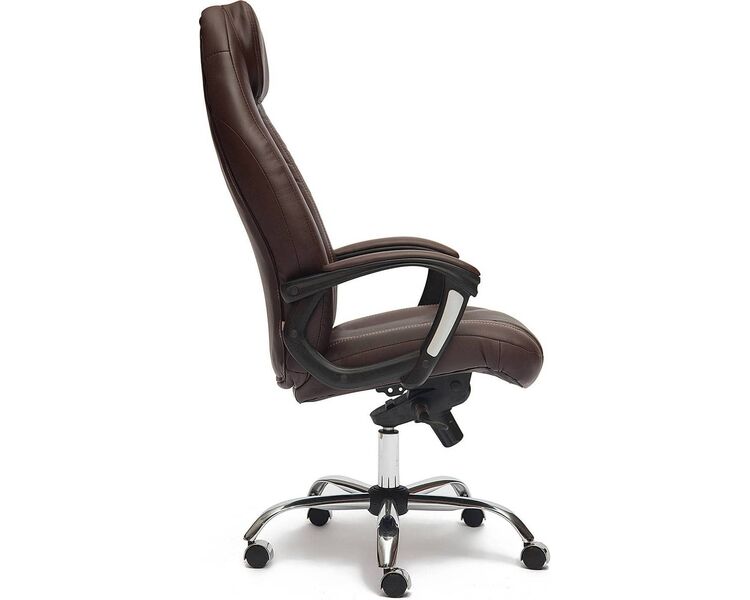 Купить Кресло офисное Boss люкс СH темно-коричневый, хром, Цвет: темно-коричневый/хром, фото 3