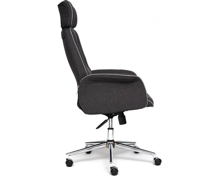 Купить Кресло офисное Charm ткань темно-серый, хром, Цвет: темно-серый/серый/хром, фото 3