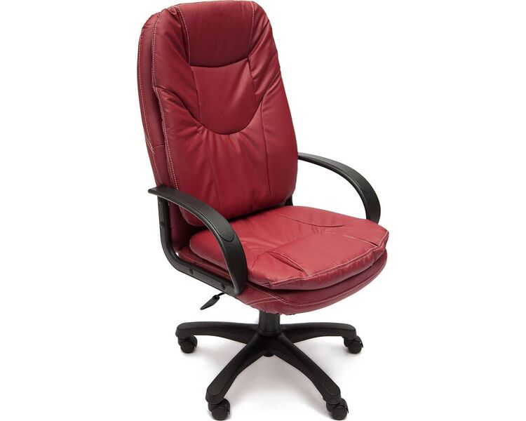Купить Кресло офисное Comfort бордовый, черный, Цвет: бордовый/черный