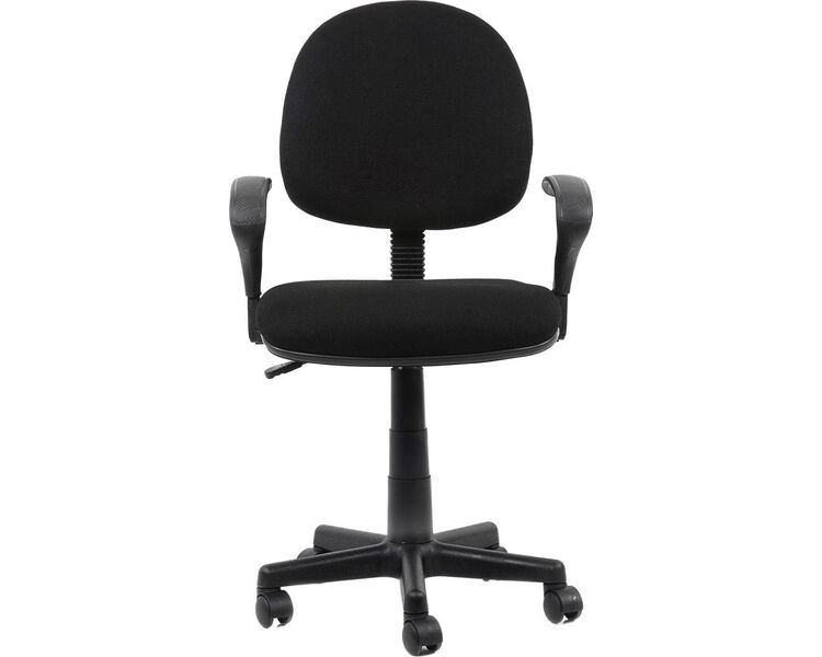 Купить Стул-кресло офисное K-102 черный, Цвет: черный/черный, фото 2