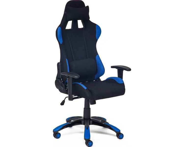 Купить Кресло игровое iGear черный/синий, Цвет: черный/синий