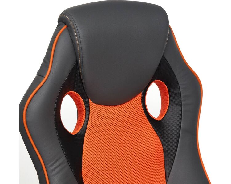 Купить Кресло игровое Racer черный, черный/оранжевый, Цвет: черный/оранжевый/черный/оранжевый, фото 6