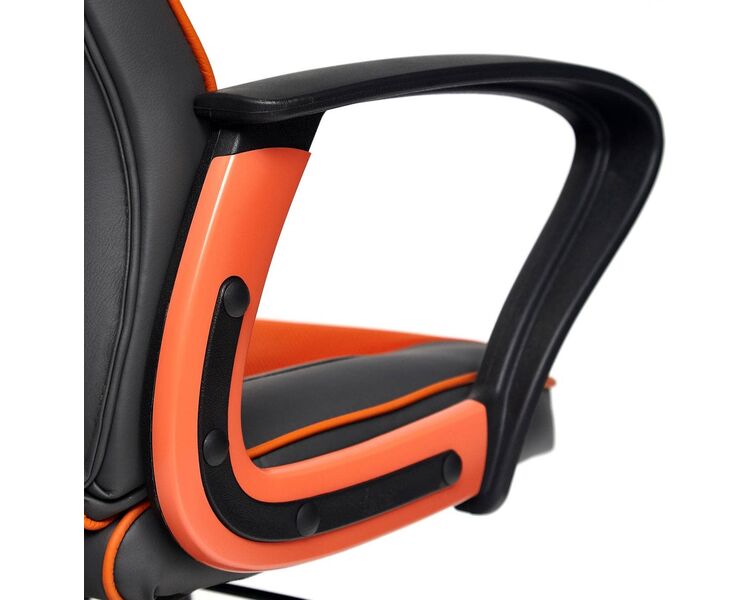 Купить Кресло игровое Racer черный, черный/оранжевый, Цвет: черный/оранжевый/черный/оранжевый, фото 7