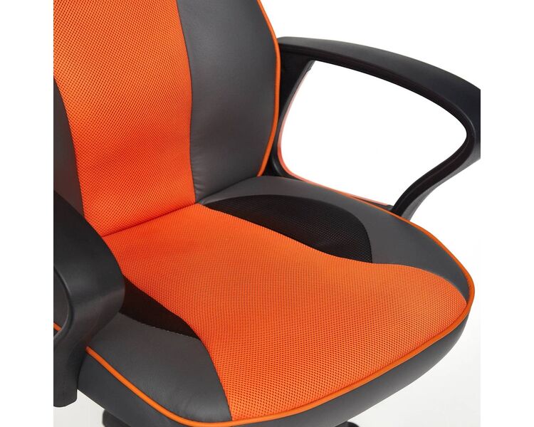 Купить Кресло игровое Racer черный, черный/оранжевый, Цвет: черный/оранжевый/черный/оранжевый, фото 8
