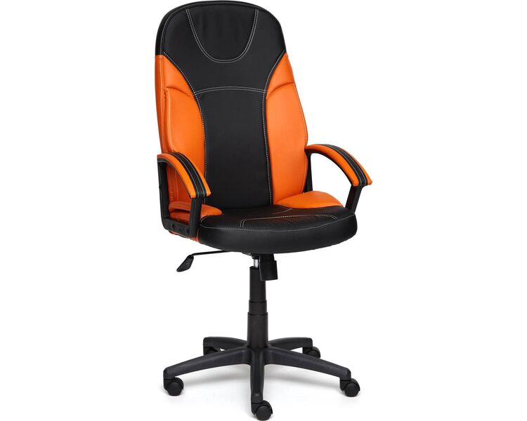 Купить Кресло игровое Twister черный, Цвет: черный/оранжевый