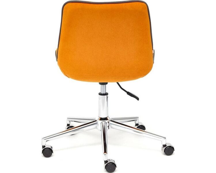 Купить Стул офисный Style флок оранжевый, хром, Цвет: оранжевый/серый/хром, фото 5