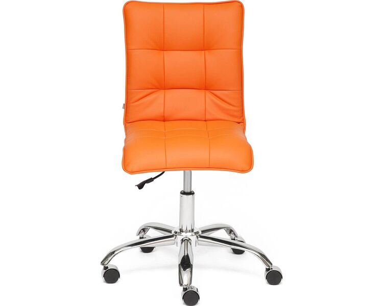 Купить Стул офисный Zero экокожа оранжевый, хром, Цвет: оранжевый/хром, фото 2