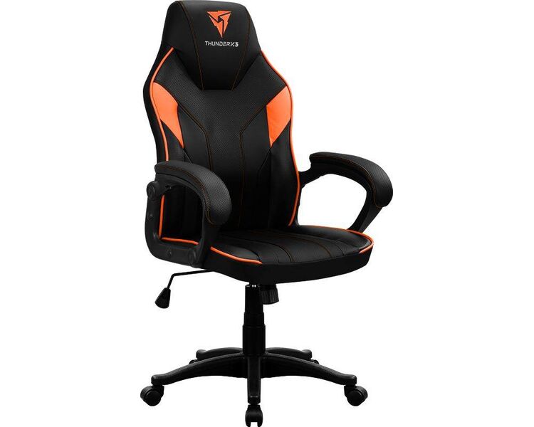 Купить Кресло игровое ThunderX3 EC1 оранжевый, Цвет: черный/оранжевый