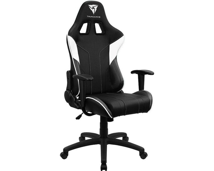Купить Кресло игровое ThunderX3 EC3 черно-белый, Цвет: черный/белый