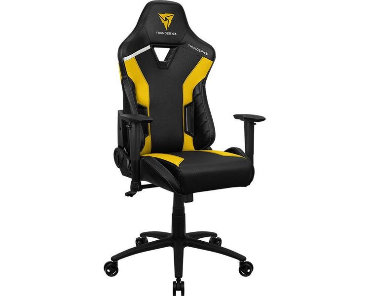 Купить Кресло игровое ThunderX3 TC3 желтый, Цвет: черный/желтый