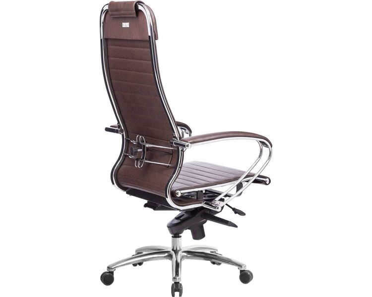 Купить Кресло офисное Samurai K-1.04 коричневый, хром, Цвет: коричневый/хром, фото 4