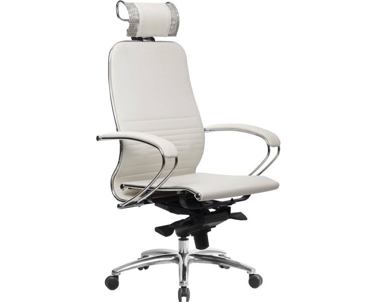 Купить Кресло офисное Samurai K-2.04 белый, хром, Цвет: белый/хром