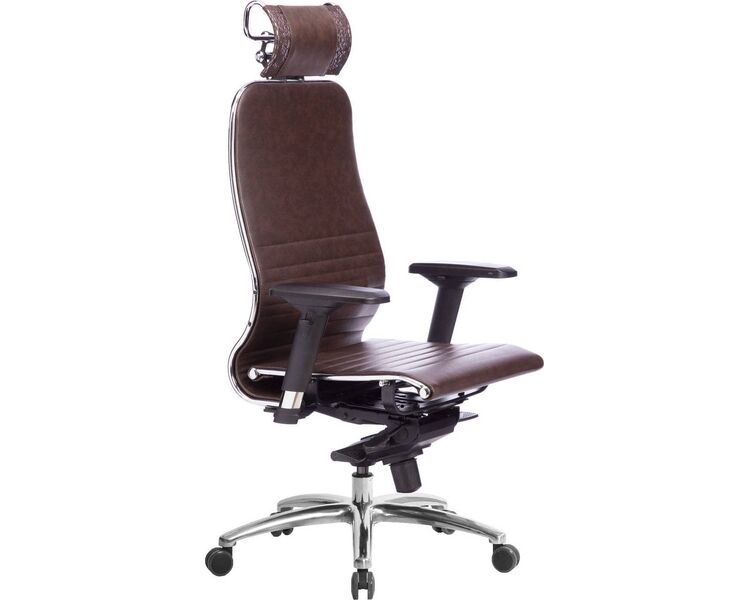 Купить Кресло офисное Samurai K-3.04 коричневый, хром, Цвет: коричневый/хром, фото 2