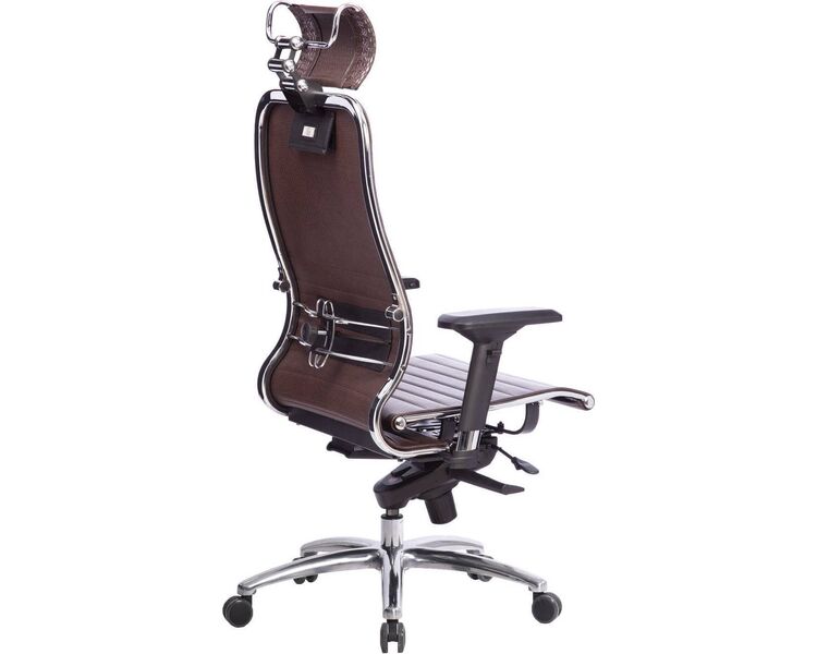 Купить Кресло офисное Samurai K-3.04 коричневый, хром, Цвет: коричневый/хром, фото 4