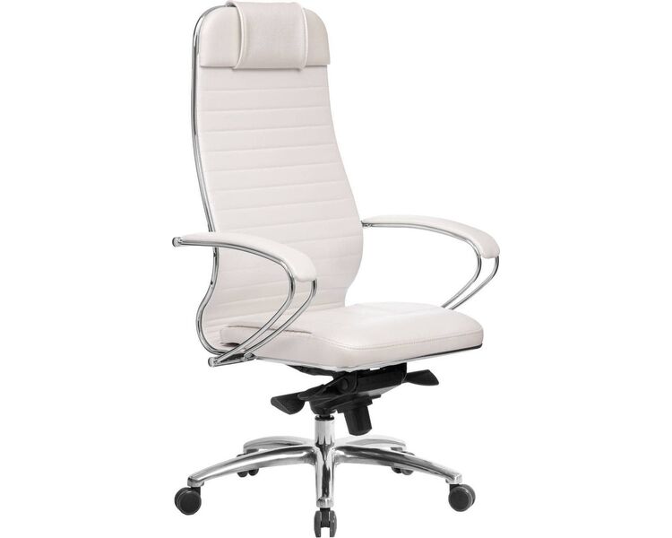 Купить Кресло офисное Samurai KL-1.04 белый, хром, Цвет: белый/хром