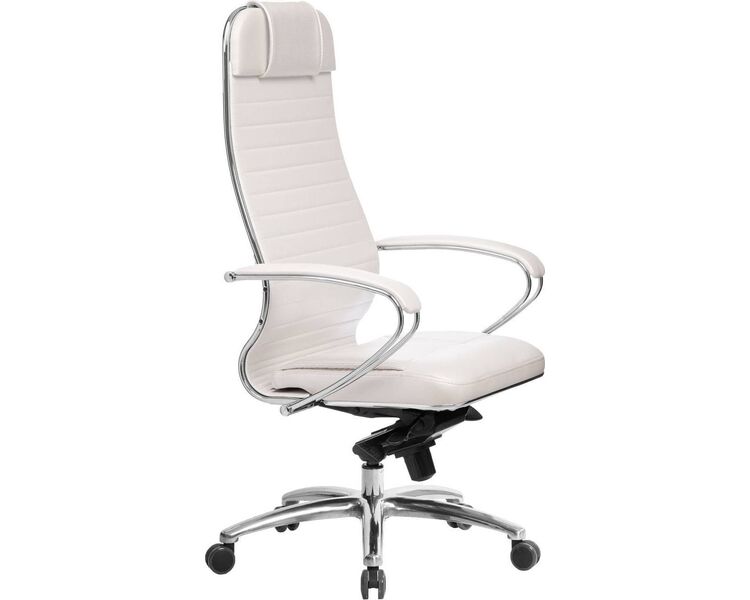 Купить Кресло офисное Samurai KL-1.04 белый, хром, Цвет: белый/хром, фото 2