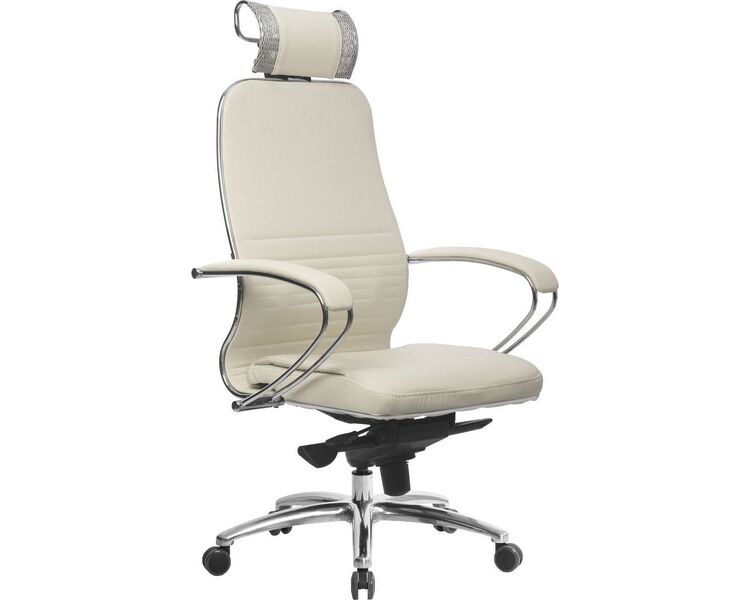 Купить Кресло офисное Samurai KL-2.04 белый, хром, Цвет: белый/хром