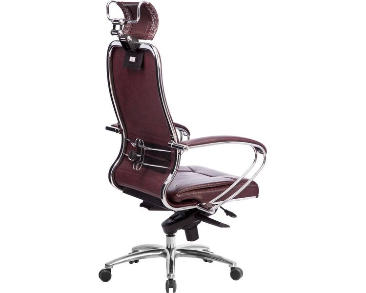 Купить Кресло офисное Samurai KL-2.04 коричневый, хром, Цвет: коричневый/хром, фото 4
