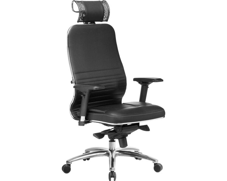 Купить Кресло офисное Samurai KL-3.04 черный, хром, Цвет: черный/хром