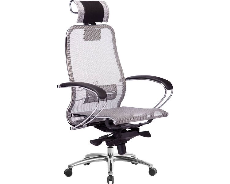Купить Кресло офисное Samurai S-2.04 серый, хром, Цвет: серый/хром