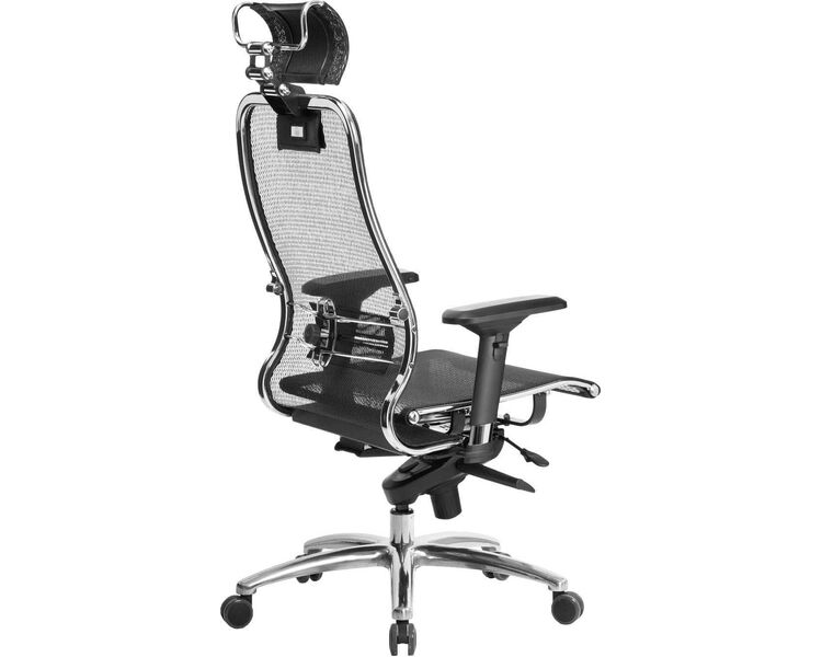 Купить Кресло офисное Samurai S-3.04 черный, хром, Цвет: черный/хром, фото 3