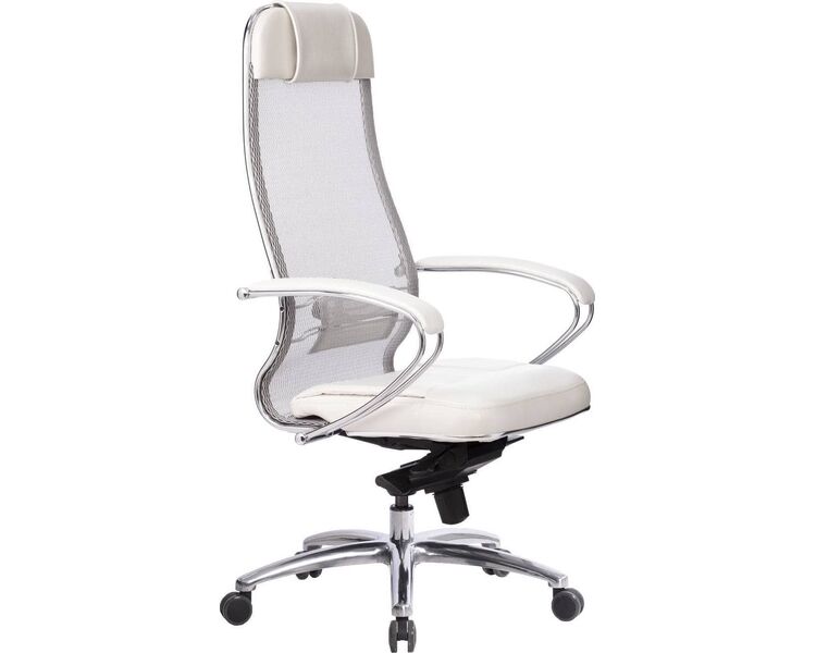 Купить Кресло офисное Samurai SL-1.04 белый, хром, Цвет: белый/хром, фото 2