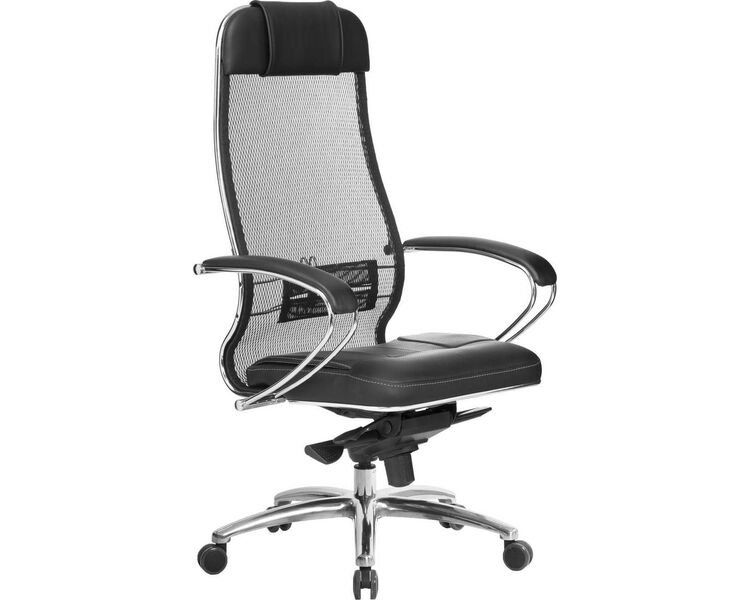 Купить Кресло офисное Samurai SL-1.04 черный, хром, Цвет: черный/хром