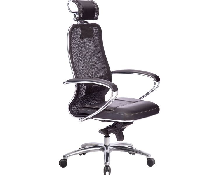 Купить Кресло офисное Samurai SL-2.04 плюс черный, хром, Цвет: черный/хром
