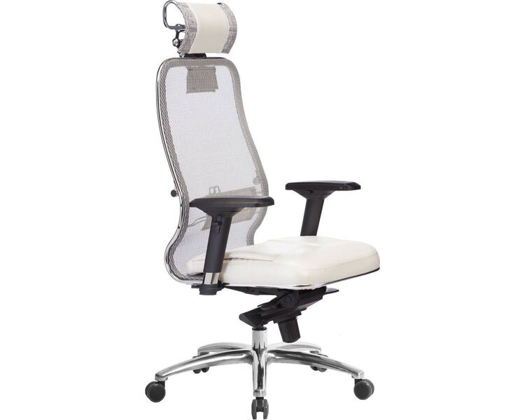 Купить Кресло офисное Samurai SL-3.04 белый, хром, Цвет: белый/хром, фото 2