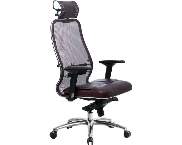 Купить Кресло офисное Samurai SL-3.04 бордовый, хром, Цвет: бордовый/хром, фото 2