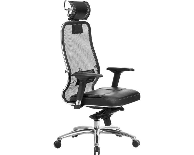 Купить Кресло офисное Samurai SL-3.04 черный, хром, Цвет: черный/хром, фото 2