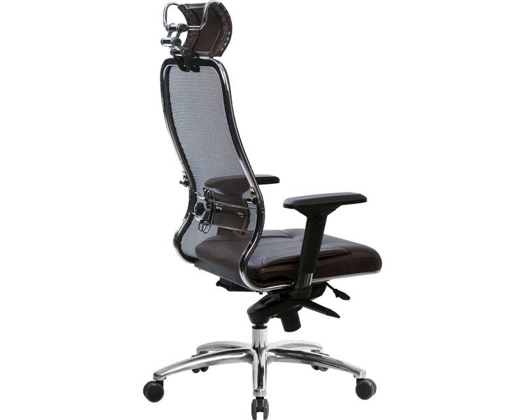 Купить Кресло офисное Samurai SL-3.04 коричневый, хром, Цвет: коричневый/хром, фото 4