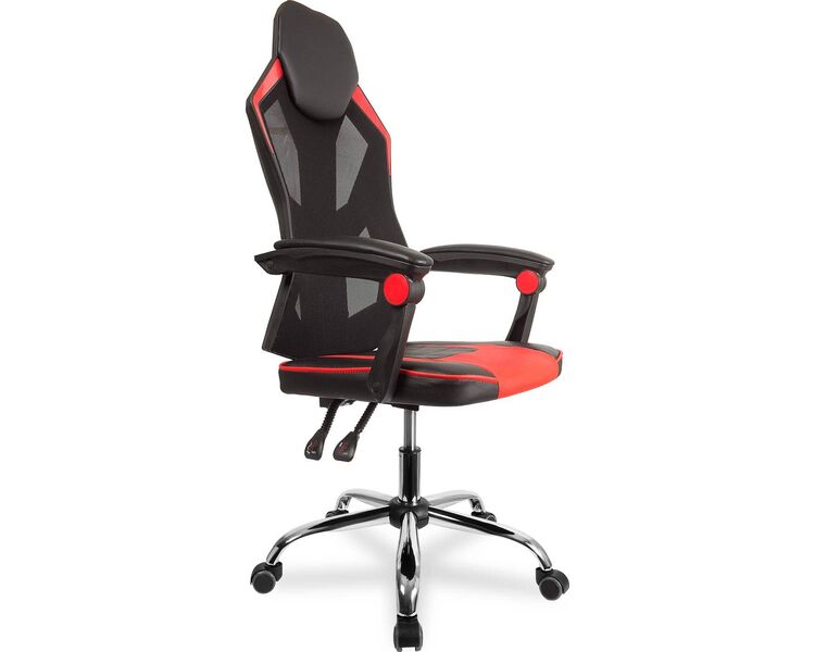 Купить Кресло игровое CLG-802 LXH красный, хром, Цвет: красный/черный/хром