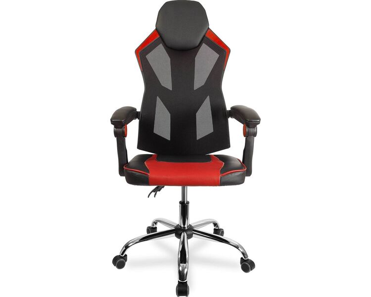 Купить Кресло игровое CLG-802 LXH красный, хром, Цвет: красный/черный/хром, фото 2