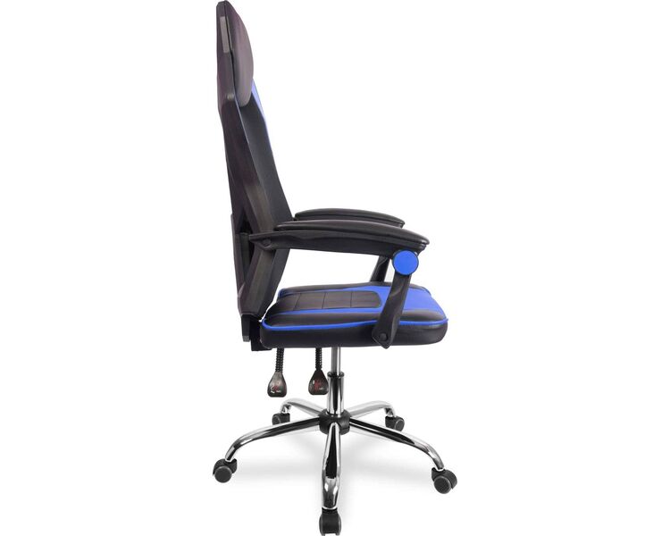 Купить Кресло игровое CLG-802 LXH синий, хром, Цвет: синий/черный/хром, фото 3