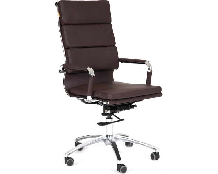 Купить Кресло компьютерное Chairman 750 коричневый, хром, Цвет: коричневый/хром