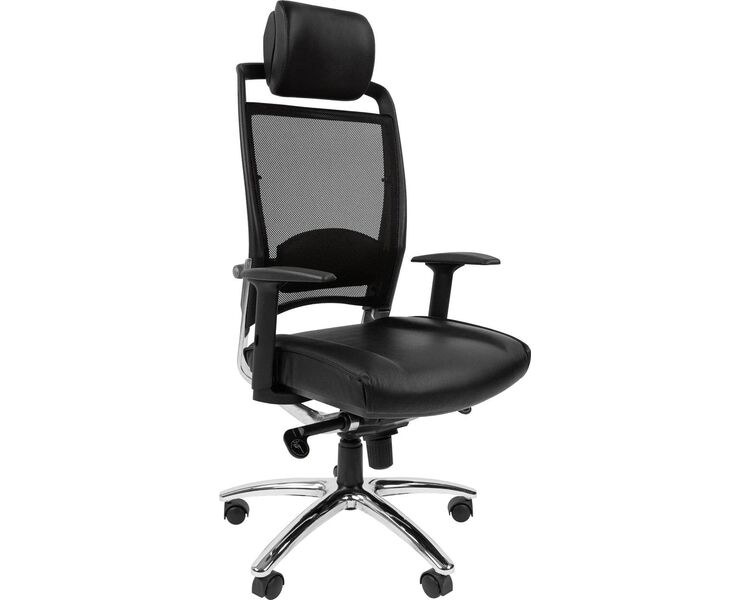 Купить Кресло компьютерное Chairman Ergo 281 хром черный, хром, Цвет: черный/хром