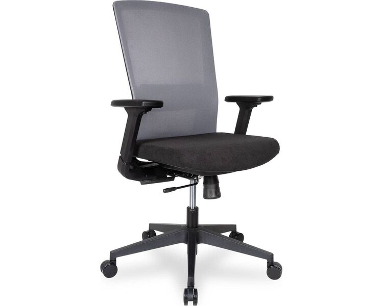 Купить Кресло компьютерное CLG-426 MBN-B серый, черный, Цвет: серый/черный/черный