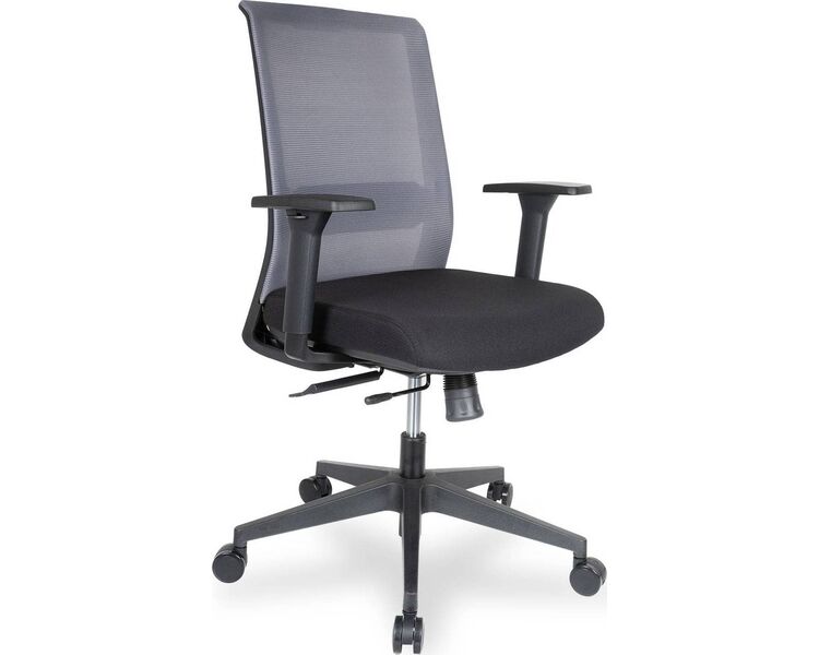 Купить Кресло компьютерное CLG-429 MBN-B серый, черный, Цвет: серый/черный/черный