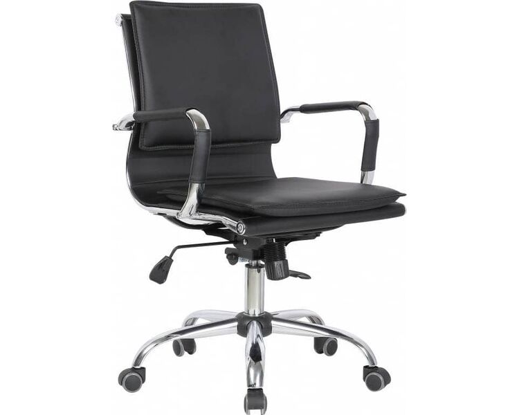 Купить Кресло компьютерное CLG-617 LXH-B черный, хром, Цвет: черный/хром