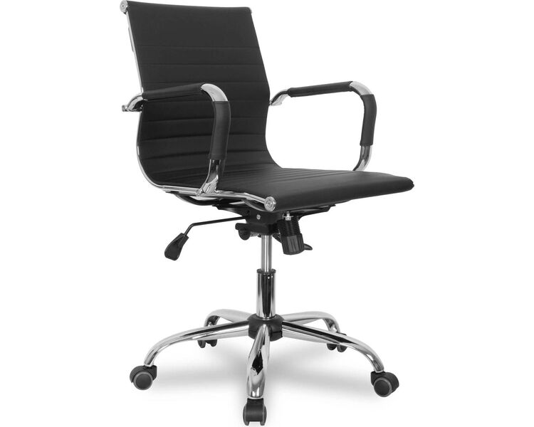 Купить Кресло компьютерное CLG-620 LXH-B черный, хром, Цвет: черный/хром