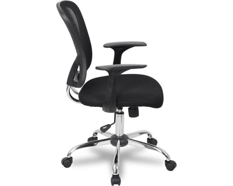 Купить Кресло компьютерное H-8369F черный, хром, Цвет: черный/хром, фото 3
